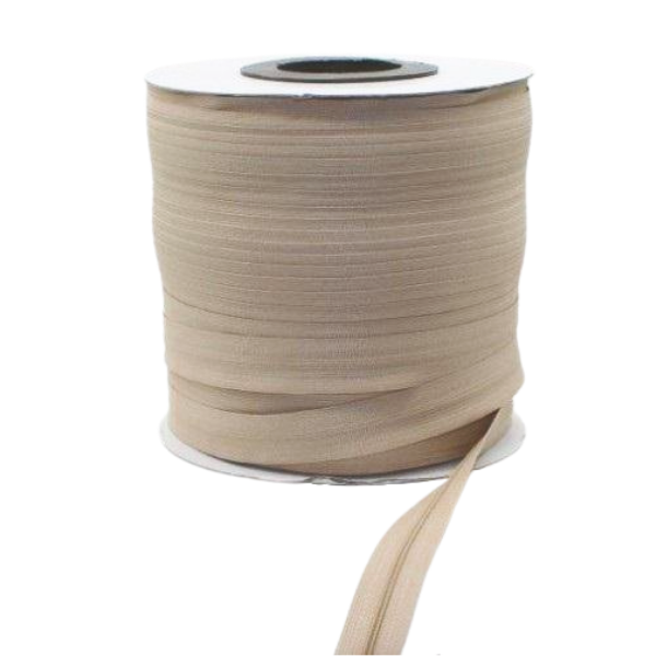Wye Zip #5 Continuous Zipping Nylon Zipper 200m Bobbin - Beige