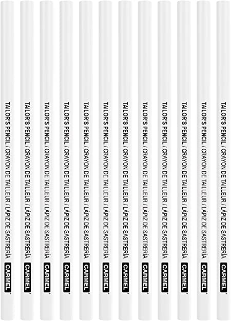 Carmel White Tailors Pencil, Pack of 12