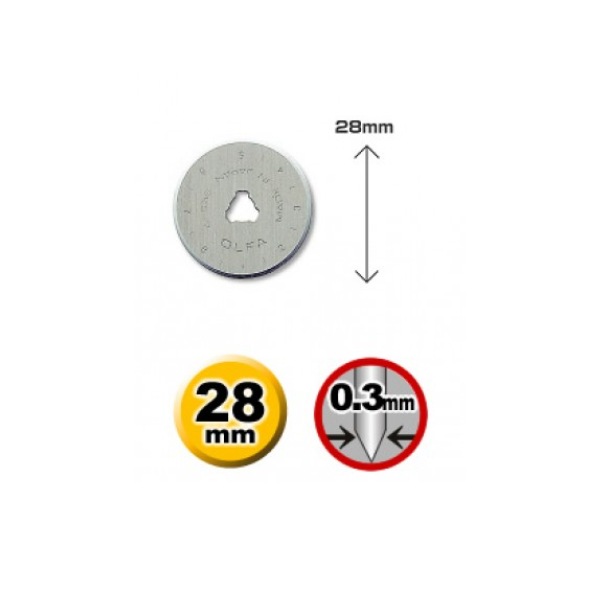 RB28-2 OLFA BLADE (28MM) Pack of 2
