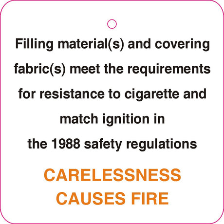 FIRE RESISTANT STRUNG SWING TICKET